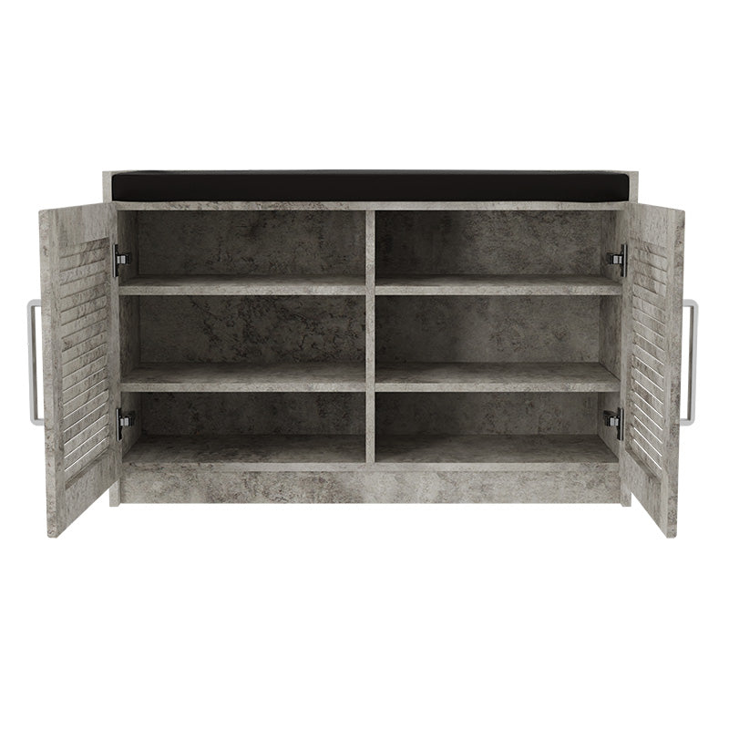 Dulap pantofi cu banca Crispy  94x34.5x60cm - Antracit