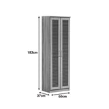 Dulap pentru pantofi cu capacitate 21 perechi Sante, Lemn, 60x37x183 cm