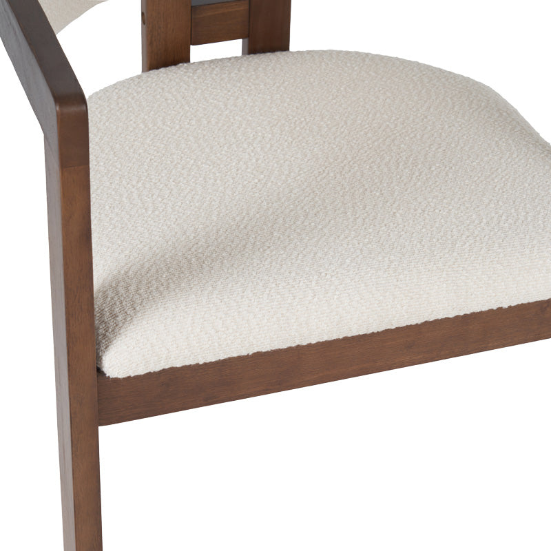 WALNUT WOOD - BEIGE FABRIC