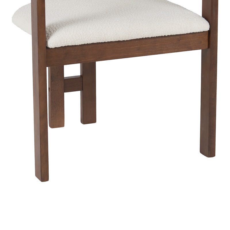 WALNUT WOOD - BEIGE FABRIC