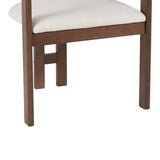 WALNUT WOOD - BEIGE FABRIC