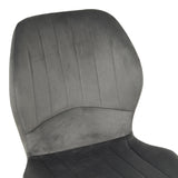 Scaun din catifea Jelour, catifea, 46x60x84 cm, antracit