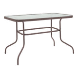 Set de masă de bucătărie Valor-Sussie, Metal și Sticlă, 110x60x70 cm