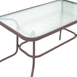 Set de masă de bucătărie Valor-Sussie, Metal și Sticlă, 110x60x70 cm