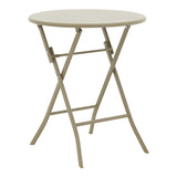 Set de masă cu funcție dining Albero-Tade, Metal, 60x70 cm, 3 piese, Șampanie