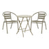 mobilier de gradina Set de masă cu funcție dining Albero-Tade, Metal, 60x70 cm, 3 piese, Șampanie