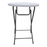 Masă de catering pliabilă, Alb, Plastic, 81x110 cm