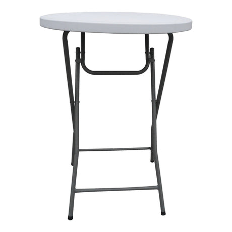 Masă de catering pliabilă, Alb, Plastic, 81x110 cm