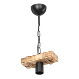 Lustra PWL-1027 metal negru-Natural 20x10x43 cm