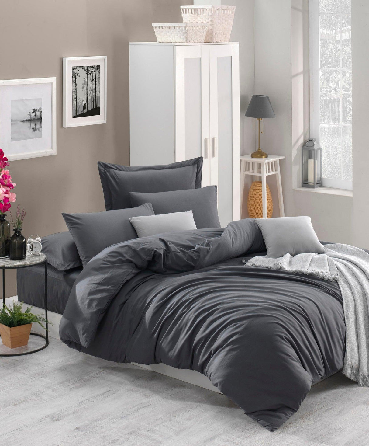 Set Lenjerie de pat double, Ranforce 200 x 220 cm