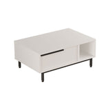 Masa de cafea Frixton  90x60x37 cm - Alb
