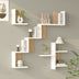 Raft de perete Wall shelf Verso alb cu stejar color 99.4x14.5x103cm, Alb-Stejar, 99.4x14.5x103 cm, imagine principală, PAL melaminat, PP, pentru living