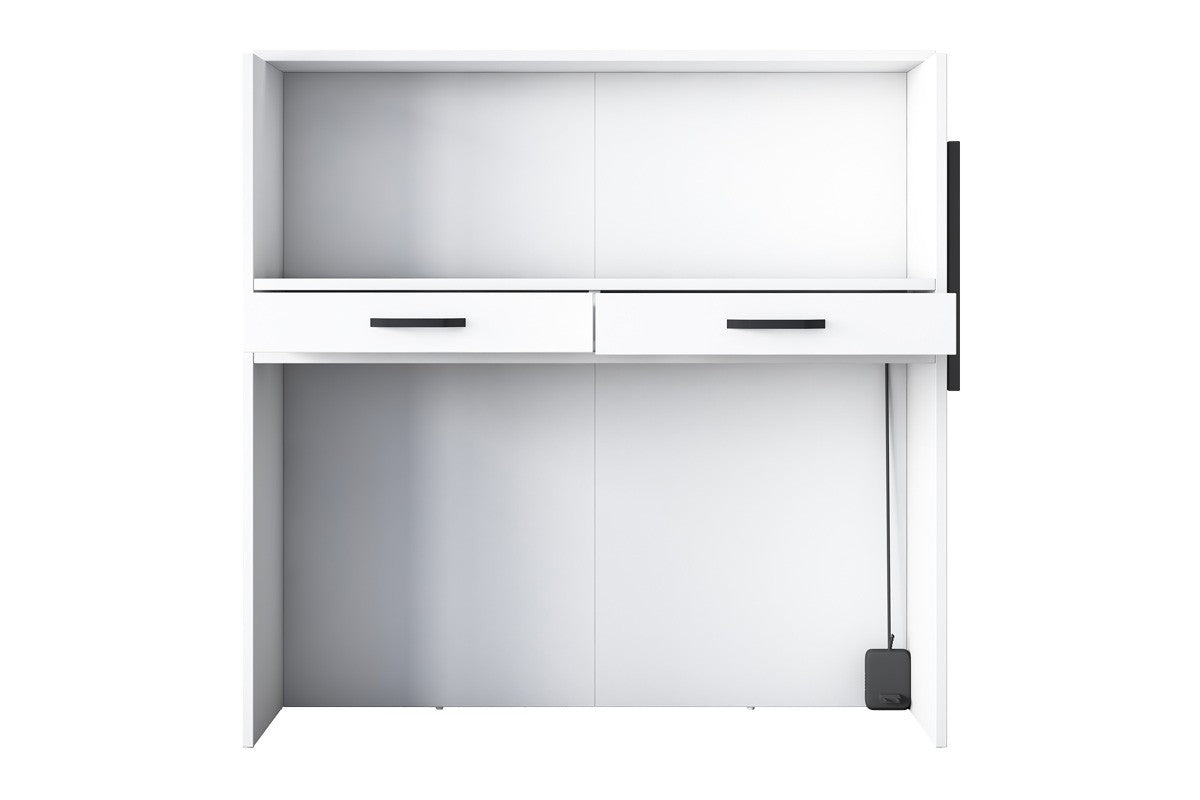 Birou de recepție Triana  melaminat marmura Alb 110x40x110cm