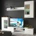 comoda TV Set mobilier living modern Saleto, lemn, 230x39x202 cm