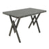 masa dining Masă cu efect de marmură neagră Vertex, Metal negru, 110x70x72 cm