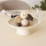 Decorațiune metal Decorative bowl Orezan ceramic bej Ø28x10cm
