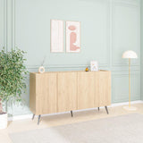 Consola  Adore Luna cu 4 usi, Stejar, 180 x 100 x 43 cm