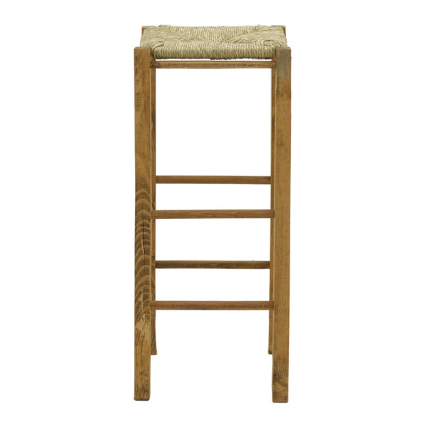 Taburet pentru cafenea fara latime cu covor Bodier-Charchie I din lemn de nuc de la  35x35x78cm