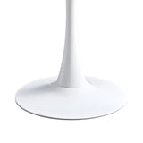 Set de mobilier pentru sufragerie cu masă și scaune Elijah-Aurora, Polipropilenă, Masa: 60x74 cm, Scaune: 2 bucăți, Alb-Gri