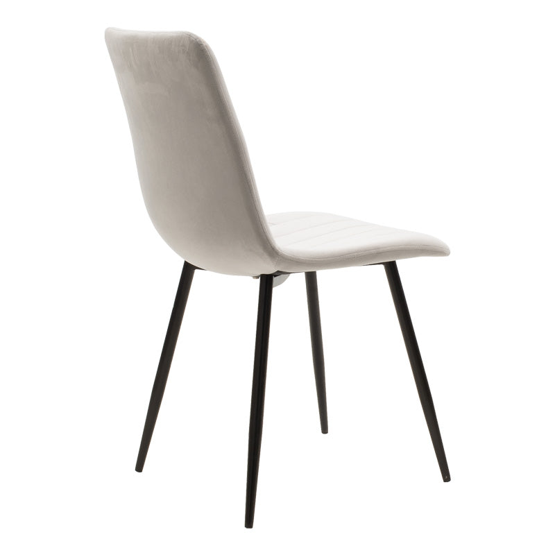 Set mobilier de masă Natali-Noor, lemn, negru-gri, picioare naturale, 120x80x76 cm