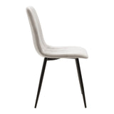 Set mobilier de masă Natali-Noor, lemn, negru-gri, picioare naturale, 120x80x76 cm