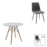 DARK GREY - BLACK - NATURAL - WHITE