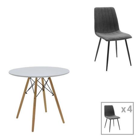 DARK GREY - BLACK - NATURAL - WHITE