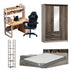 Pachet mobilier pentru studenți Relief, Set 6 piese, Lemn și metal, variabile