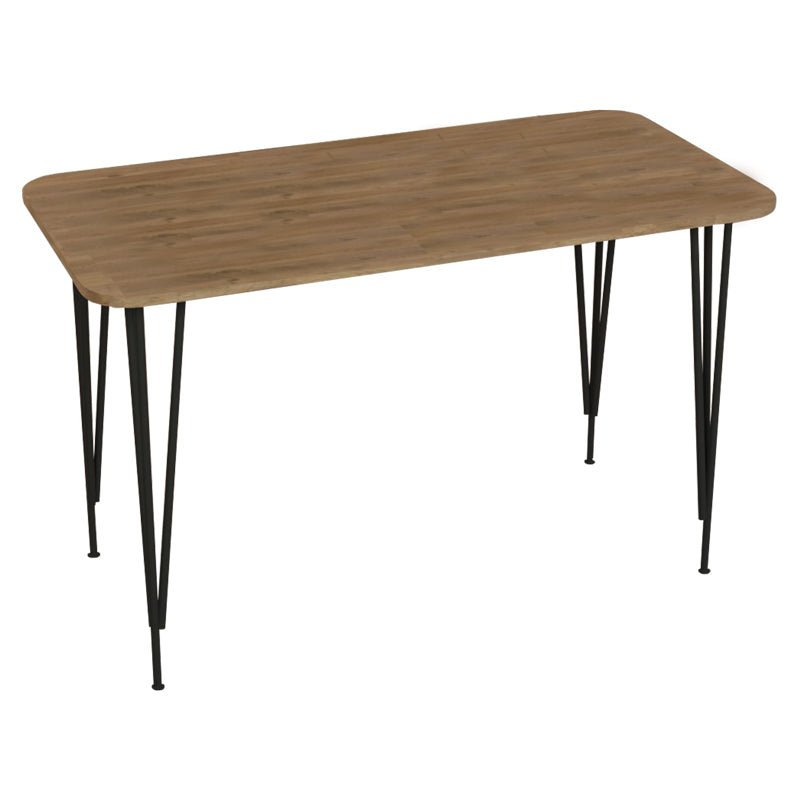 Set Mobilier Dining cu Masă și 4 Scaune Gaston/Polkan, /Metal, 120x60x73 cm