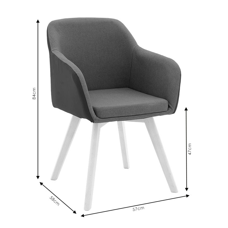 Set Mobilier Dining cu Scaune Brațe Safira Beige și Masă Sticlă Antoro, Sticlă/Metal, Masă: 100x75 cm, Set 5 Piese