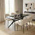 Masa Cu Scaune Set Mobilier Dining cu Funcție Extinsă, Masebo/Ezali, Lemn/Metal, 140x80x75 cm, 5 piese