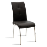 Set Mobilier pentru Dining cu Mese din Sticlă Antoro, Sticlă/Metal, Masă D100x75 cm, 5 Piese, Negru