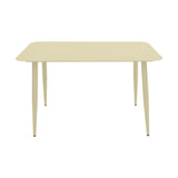 Set dining exterior Heven Vista, 7 piese, Champagne, aluminiu, 120x70x72 cm