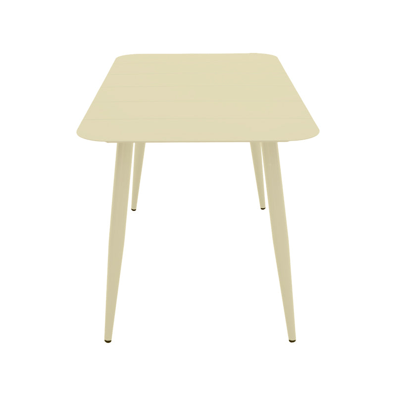 Set dining exterior Heven Vista, 7 piese, Champagne, aluminiu, 120x70x72 cm