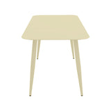 Set dining exterior Heven Vista, 7 piese, Champagne, aluminiu, 120x70x72 cm
