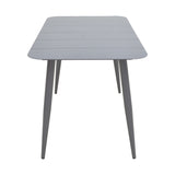 Set dining exterior Heven Vista, 7 piese, Antracit, aluminiu, 150x80x72 cm