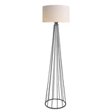 Lampa de podea Firdo I  E27 tesatura crem -metal negru Ö38x121cm