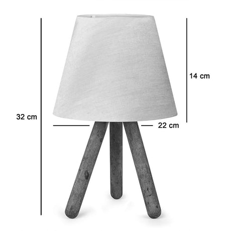 Lampa de Masa PWL-1071 bej-nuc D22x32 cm