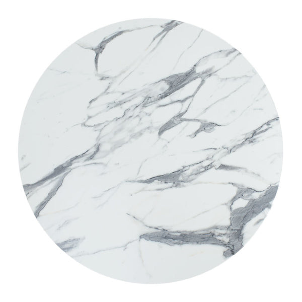 Placa de Masa din marmura Alb Werzalit Solace, diametru 70cm, grosime 25mm 70x70