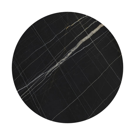 Blat de masă Relian cu neagră, D69cm, grosime 12mm, 69x69x1 cm