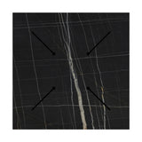 Masă cu funcție de masă de prânz Relian, 70x70 cm, 12mm grosime neagră