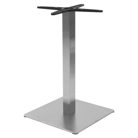 Baza de Masa pentru bar inaltime medie Soar, din aluminiu, Gri, 45x45x94 cm