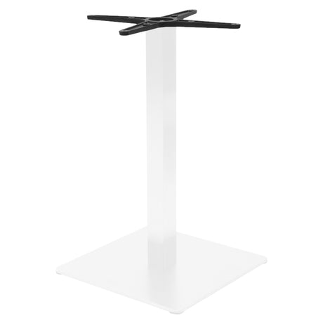Masă bar cu bază metalică, Stofan, metal, alb-negru, 45x45x108 cm