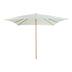 Umbrelă de exterior Solis, Natural Finish Pole-Sandy Cream Fabric, 195x195x235 cm