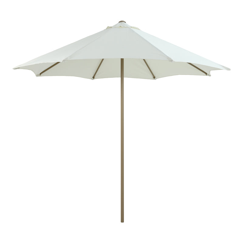 Umbrelă de exterior Mawoo, Sandy White Pole-Warm Sand Fabric, 195x195x235 cm