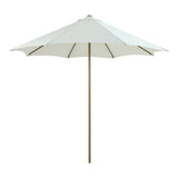 Umbrelă de exterior Mawoo, Sandy White Pole-Warm Sand Fabric, 195x195x235 cm