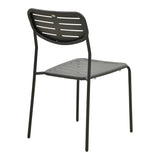 Scaun de exterior Deraby, Negru, 52x46x83 cm