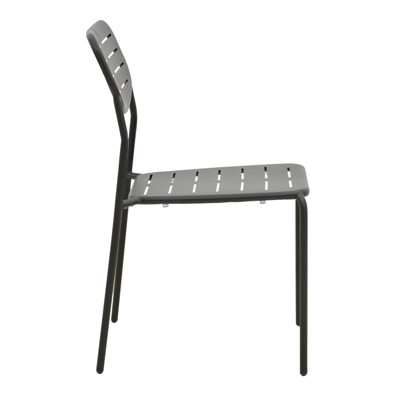 Scaun de exterior Deraby, Negru, 52x46x83 cm
