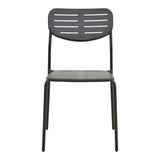 Scaun de exterior Deraby, Negru, 52x46x83 cm