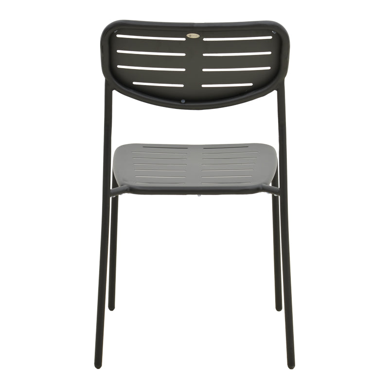 Scaun de exterior Deraby, Negru, 52x46x83 cm